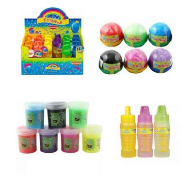 Мыльные пузыри,лизуны