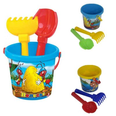 0511 набор 219 ведро малое,савок,грабли