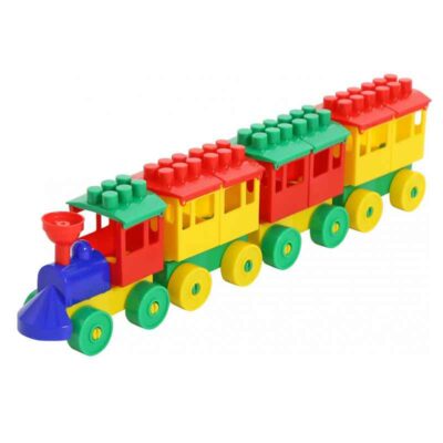 2051 Конструктор - Паровоз с 3 вагонами