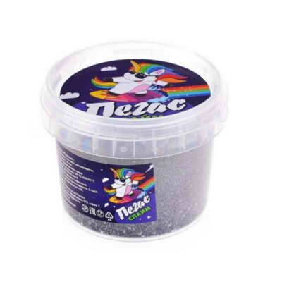 Слайм Прихлоп пегас голография серебро 90 грамм