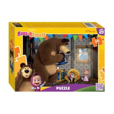 91452 Мозаика "puzzle" 35 "Маша и Медведь (нов.)" (Анимаккорд)
