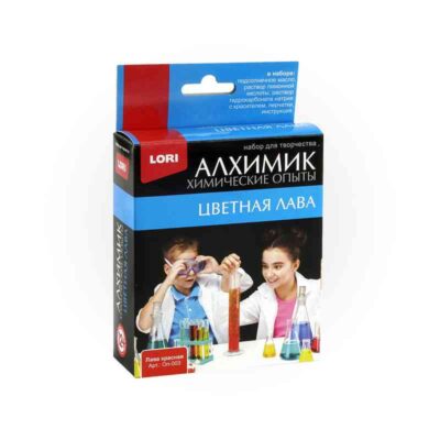 Оп-003 Химические опыты.Лава красная