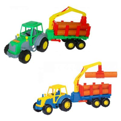 35370 "Алтай" трактор с полуприцепом лесовозом