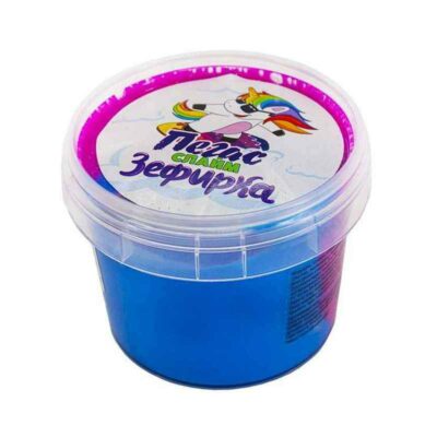 Слайм Прихлоп зефирка 100 грамм два: синий и фиолетовый