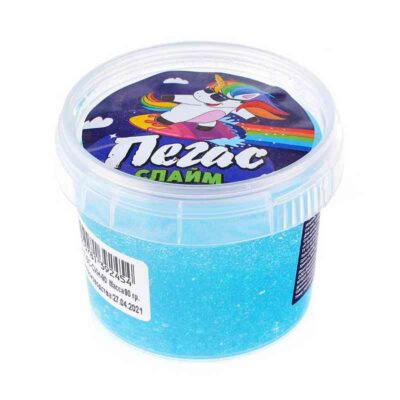 Слайм Прихлоп пегас битое стекло синий 90 грамм