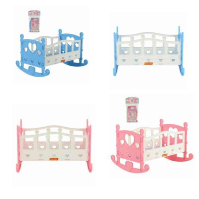 62062 Кроватка-качалка сборная для кукол №2 (7 элементов) (в пакете)