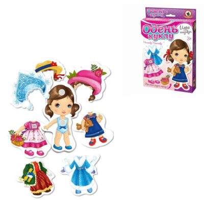 03174 Одень куклу. "Малышка Машенька" (на липучках)