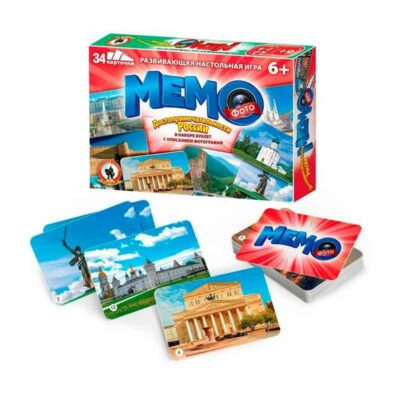 04603 Фото-мемо Достопримечательности России. 34 карточки