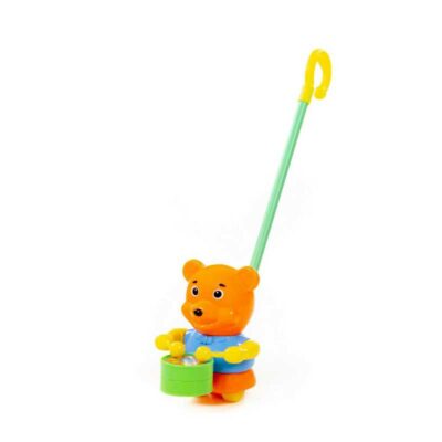 96654 Каталка "Медвежонок" с ручкой