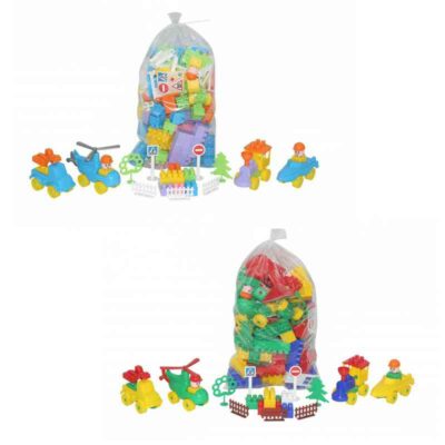 52537 Конструктор "Строитель" (128 элементов) (в пакете)