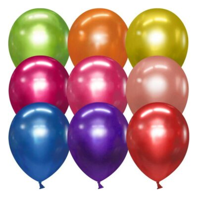 Шар (12''/30 см) Ассорти, металлик, 100 шт.