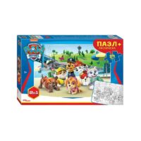 66007 Мозаика "puzzle" maxi 24 + раскраска "Щенячий патруль" (Никелодеон)