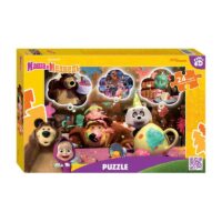 90104 Мозаика "puzzle" maxi 24 "Маша и Медведь (нов.)" (Анимаккорд)