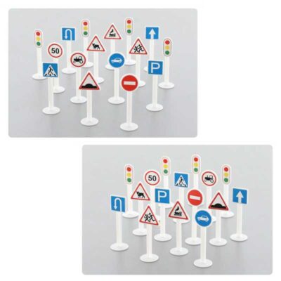 64196 Набор дорожных знаков №1 (16 элементов) (в пакете)
