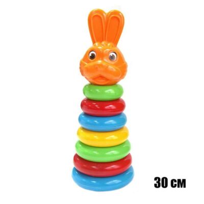 ПЖЗ007 Пирамида Животные Заяц высота 30 см