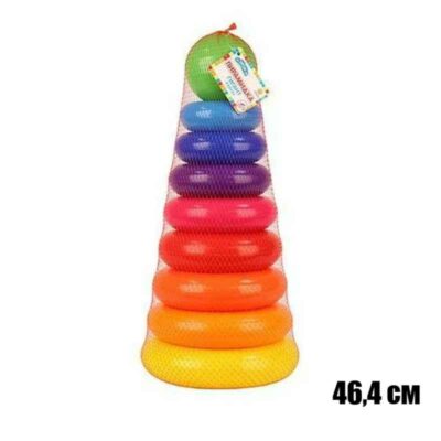 ПБГ08 Пирамида Гигант 8 колец высота 46,4 см