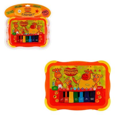 ZY770277-F Обучающий планшет Оранжевая корова 150 песен,стихов,звуков АКЦИЯ!!!!!!!