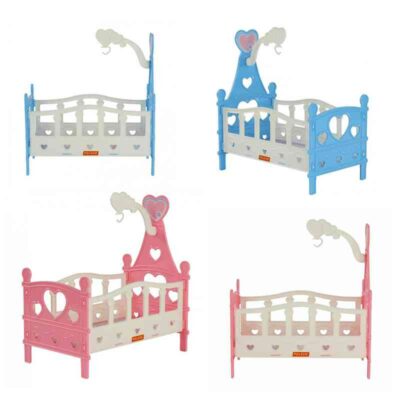62055 Кроватка сборная для кукол №3 (6 элементов) (в пакете)