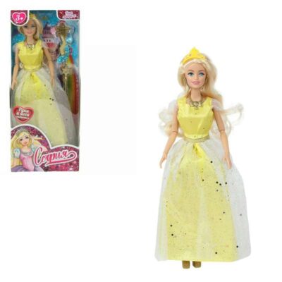 66001P-7-S-BB Кукла 29см София, руки и ноги сгиб., принцесса, акс