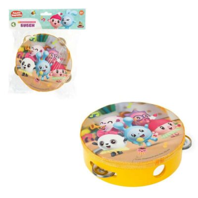 MAL-27 Игрушка деревянная бубен Малышарики 1 шт. в пак