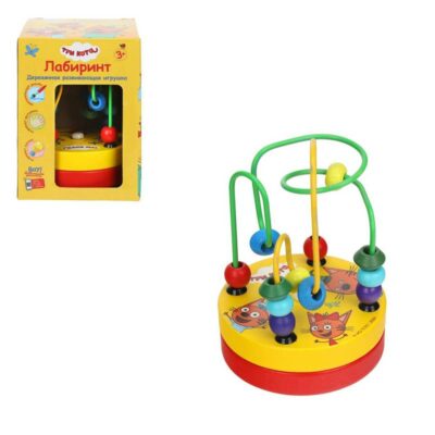 053-23L-07-R3 Игрушка деревянная Три Кота лабиринт, коробка