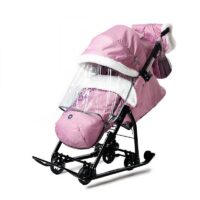 НД7-5К/ПР Коляска комбинированная (НД7-5К/ПР пыльно-розовый с шишкой)