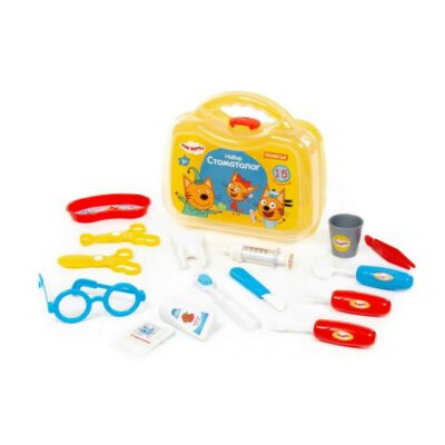 06654 Набор "Три Кота" "Стоматолог" (15 элементов) (в чемоданчике)
