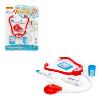 91844 Набор "Доктор №24" (5 элементов + стетоскоп со светом и звуком) (в блистере)