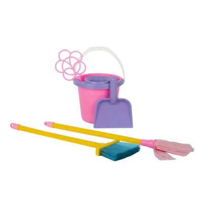 У746 Игровой набор"Золушка"№2 (щетка,совок,выбивалка,ведро,насадка на ведро,швабра)