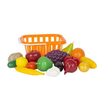 У758 Игровой набор "Фрукты и овощи" в корзине