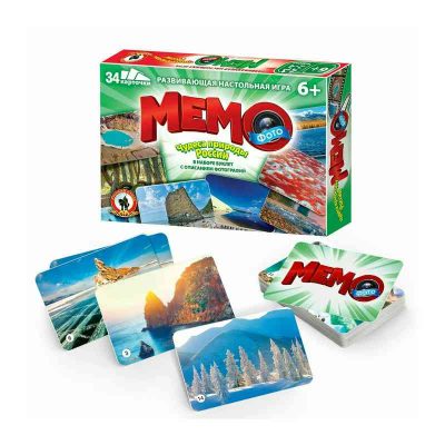 04605 Фото-мемо Чудеса природы России. 34 карточки