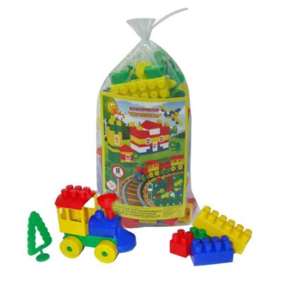 0590 Конструктор "Строитель" (Малый, 66 элем. в мешке)