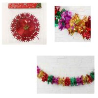 Растяжка "Простые снежинки по кругу" d-24,5 см 220 см 3555300