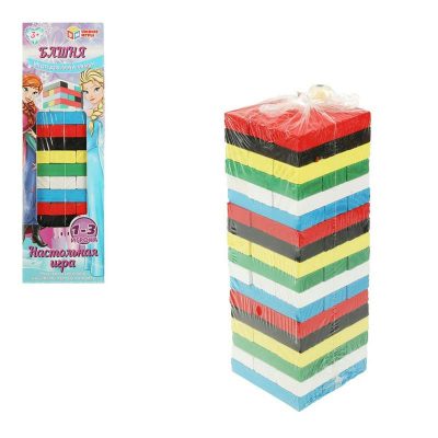 2007K711-R3 Настольная игра башня дерево, в кор.7*22*7см