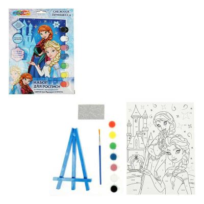 CANV17X23D-FR Холст для росписи с декором 17х23 см снежная принцесса