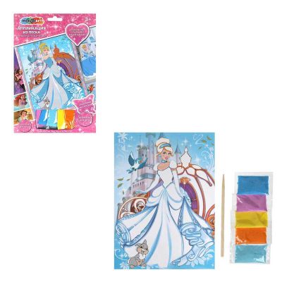 SANDM-111445 Аппликация песком 17*23 см красавица