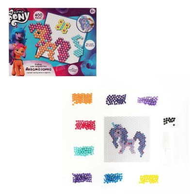 AB400-MLP2 Набор д/детского тв-ва МОЙ МАЛЕНЬКИЙ ПОНИ аквамозаика 400 бусин