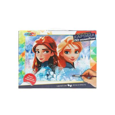 CANV30X40-115971 Холст по номерам на подрамнике 30*40 см снежные принцессы