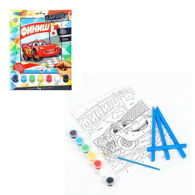 CANV17X23-TACH Раскраска по номерам 17х23см спортивные тачки