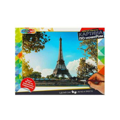 CANV30X40-EIFEL Картина по номерам 30х40 см эйфелева башня