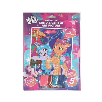 SANDGL-118835 Аппликация песком с глиттером 17*23 см мой маленький пони