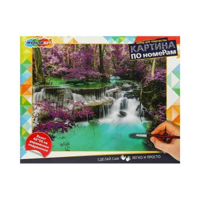 CANV40-50-11 Картина по номерам 40х50 см зачарованный лес