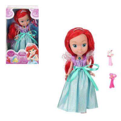 Y25DD-A-SOUND-25 Кукла 25 см озвуч, Ариэль, свет. амулет, рук и ноги сгиб