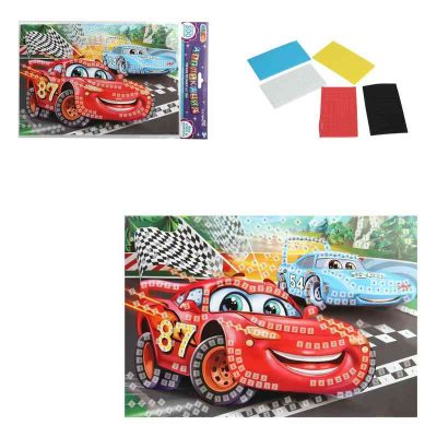 EVAPACK-112425 Аппликация из эва в пакете 21х30 см машинки