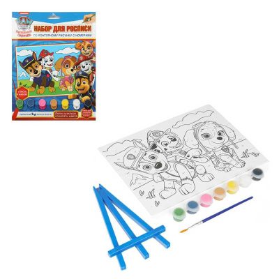 CANV17X23-MAPPS Холст пономерам 17х23 см веселые щенки