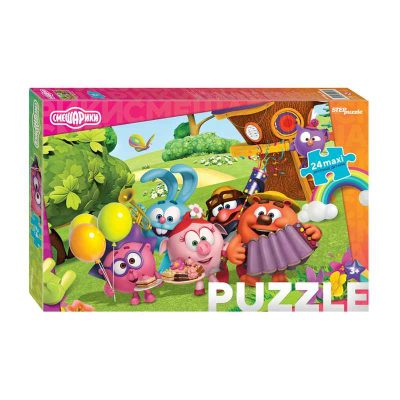 90074 Мозаика "puzzle" maxi 24 "Смешарики (new)" (Мармелад Медиа)