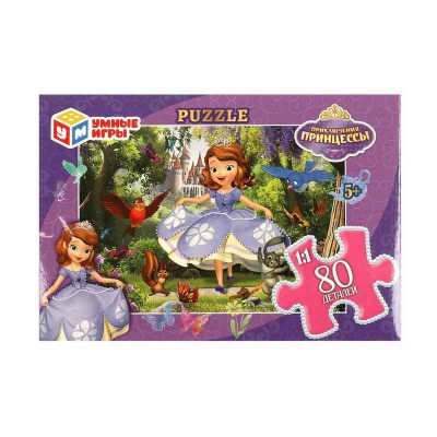 Приключения принцессы. Пазл классический в коробке. 104 детали. 190х141х35 мм
