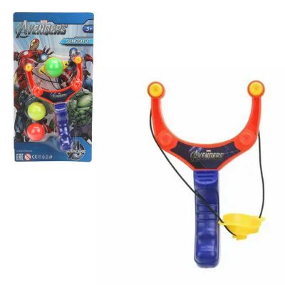 E414-H41001-R11 Рогатка с шариками мстители, блист.15,5*30*5см