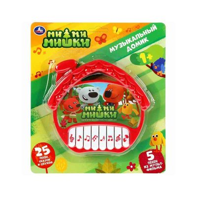 1607M329-R3 Музыкальный домик Ми-ми-мишки 25 песен,сказок,звуков