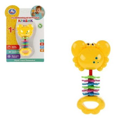 B1298199-R-D1 Развивающая игрушка крабик на блист